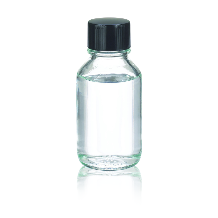 Frasco WHEATON Media/Lab 219495 de 125 mL, sin graduaciones, con tapa fenólica y sello de LDPE. Referencias WHE-219495