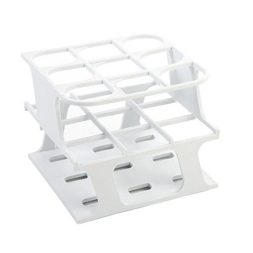 Gradilla OneRack Heathrow Scientific HS27505A de 9 posiciones, pozo de 30 mm, color blanco