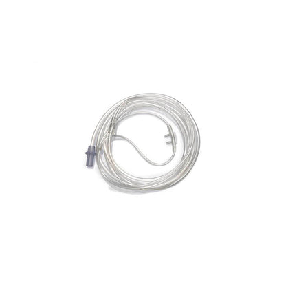 Cánula nasal para oxígeno Intersurgical pediátrica con tubo de 2.1 m sobre fondo blanco