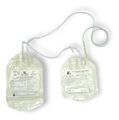 Bolsa doble IPM 1021 para recolectar sangre, 450 ml con bolsa satélite de 300 ml