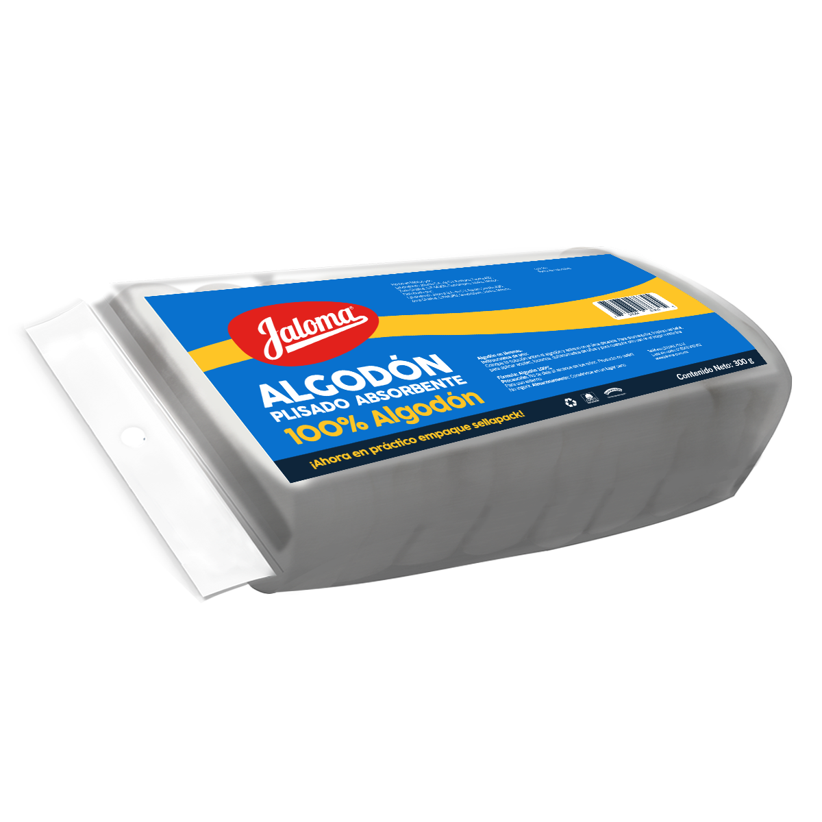 Algodón absorbente plisado Jaloma 300 g, 100% algodón natural