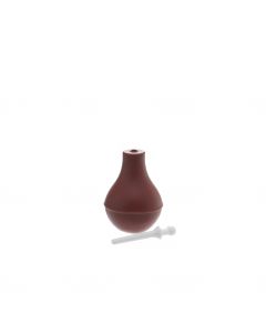 Jeringa de pera Edigar No. 2 de hule natural rojo