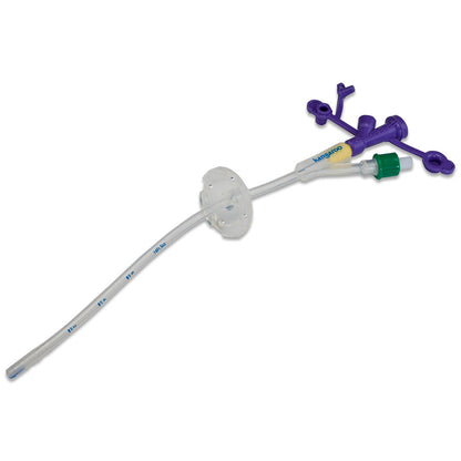 Sonda de gastrostomía Covidien Kangaroo de silicona, con balón de 20 ml, disco de retención externo y puerto en Y ENFit