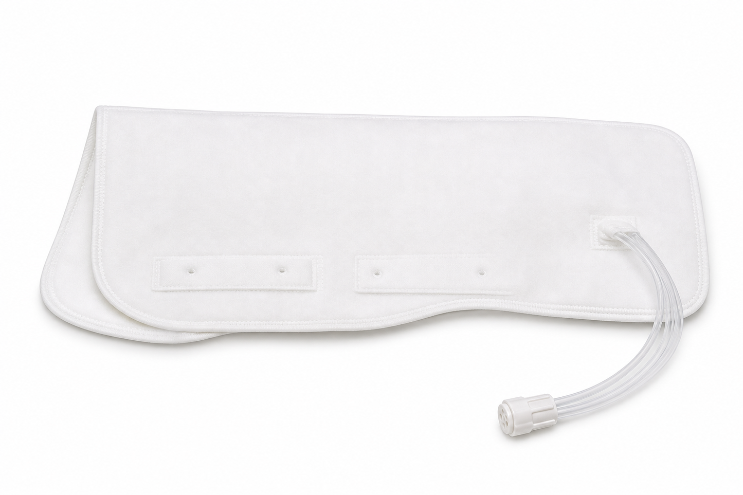 Funda de compresión Kendall SCD Comfort para rodilla, extendida, con sus lengüetas de cierre