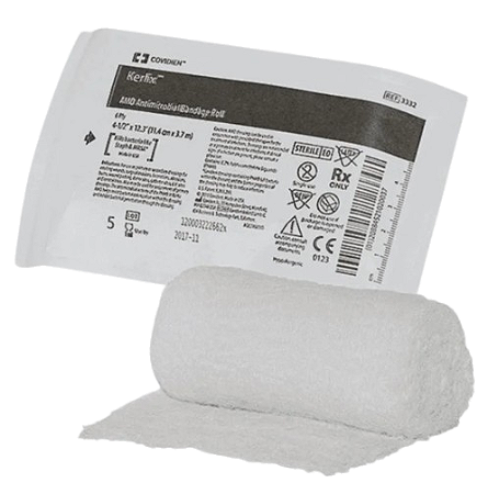Kerlix AMD 3332 rollo de gasa antimicrobiana estéril de 11.4 cm × 3.7 m