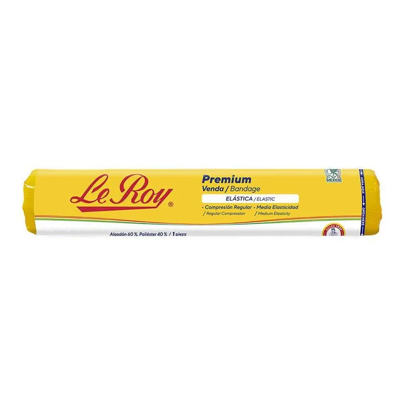 Le Roy Premium, venda elástica de 7.5 cm x 5 m