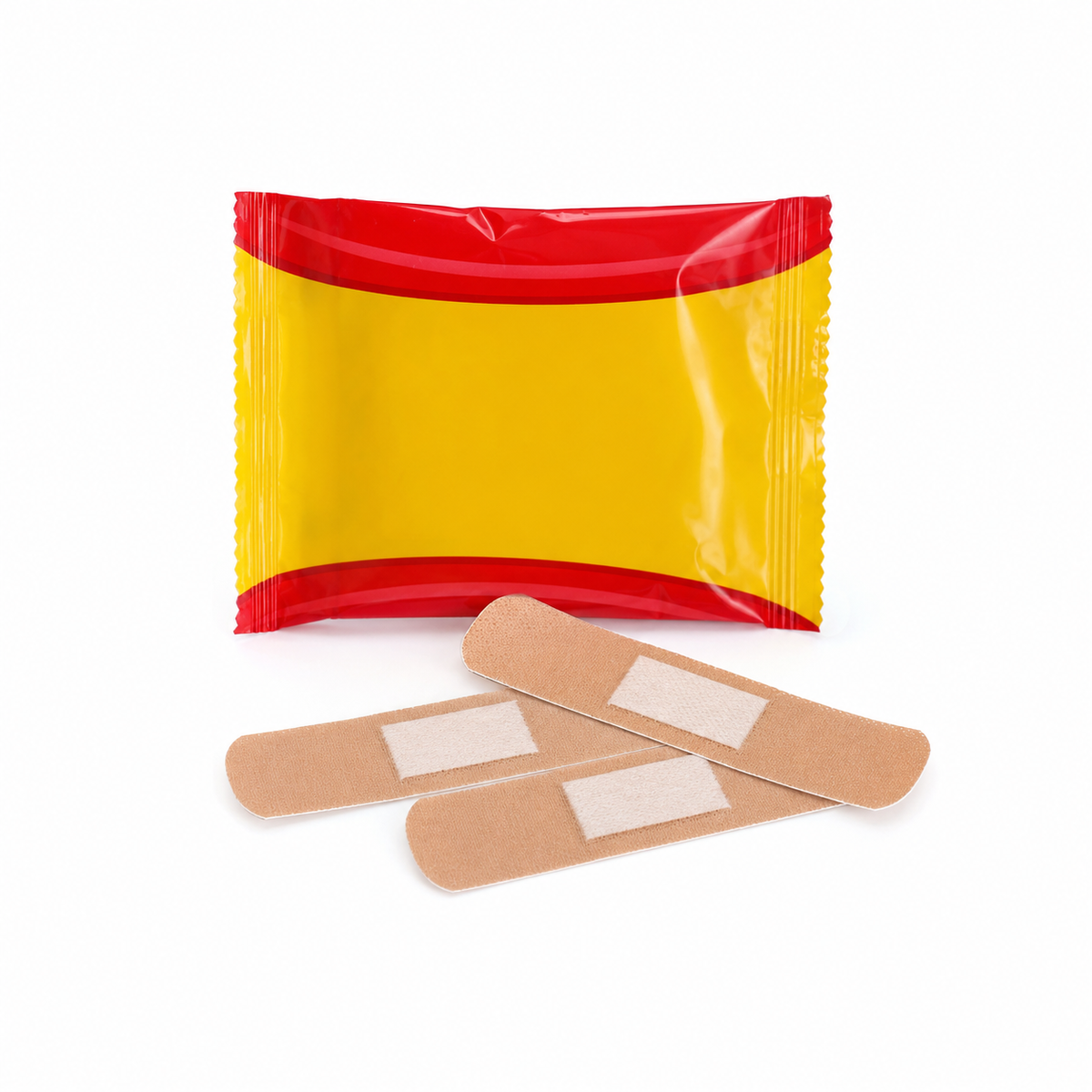 Imagen ilustrativa optimizada: venditas adhesivas regulares Le Roy color piel, 1.9 × 7.6 cm, paquete de 20 piezas, sobre fondo blanco