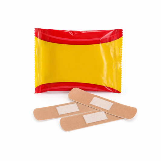 Imagen ilustrativa optimizada: venditas adhesivas regulares Le Roy color piel, 1.9 × 7.6 cm, paquete de 20 piezas, sobre fondo blanco