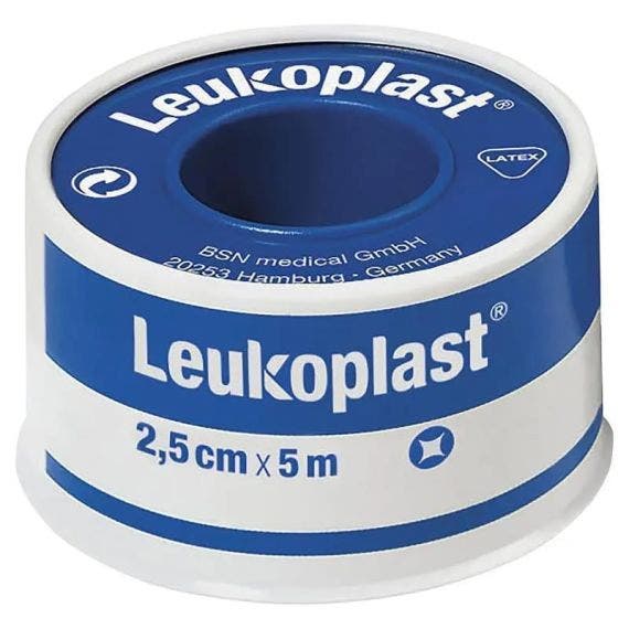 Leukoplast White tela adhesiva blanca de 2.5 cm x 5 m