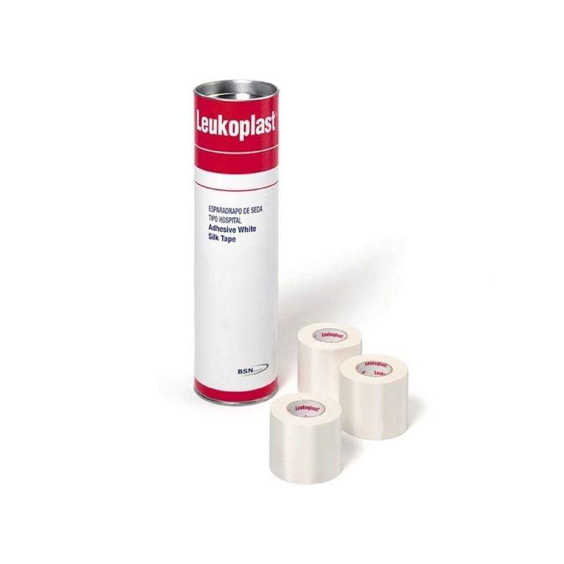 BSN Leukoplast, tubo con 3 rollos de tela adhesiva de 10 cm por 10 m