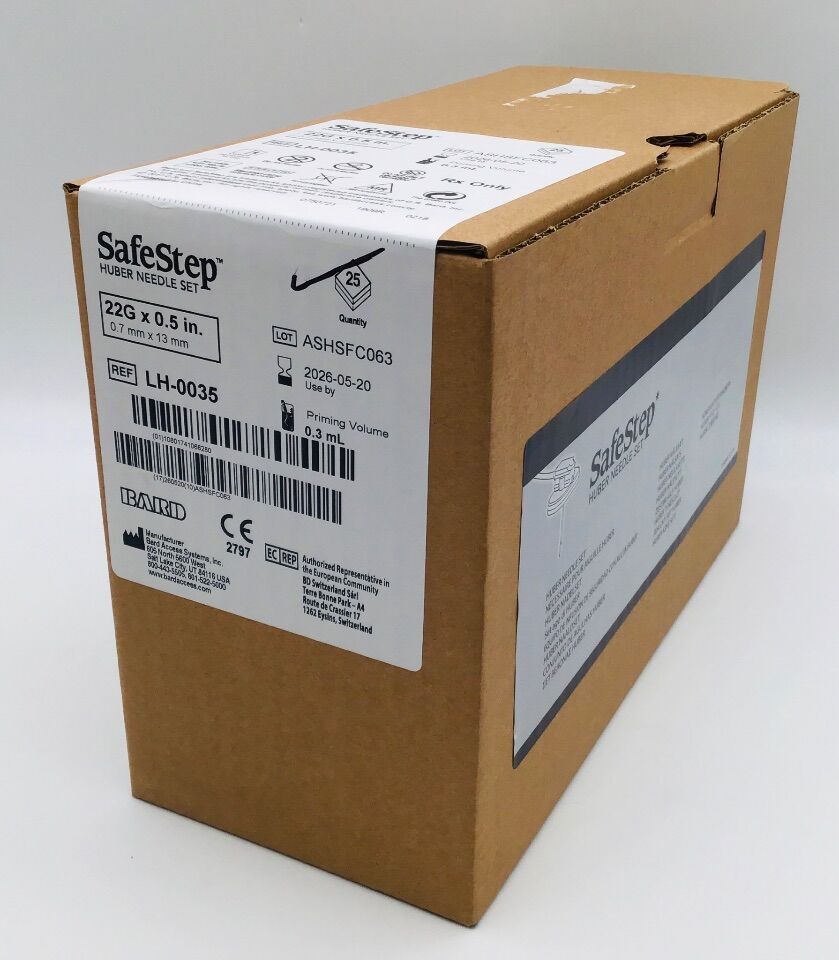 BD SafeStep Huber 22G x 0.5 pulgadas, referencia LH-0035