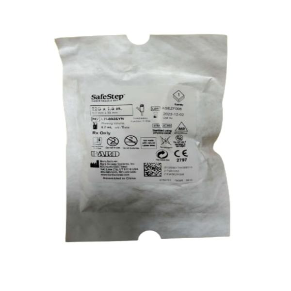 BD SafeStep Huber con sitio en Y, 22G x 1.5 pulgadas, referencia LH-0036YN