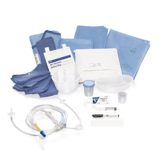 Medline DYNJS0502, contenido del paquete quirúrgico estéril Cysto II para cistoscopia