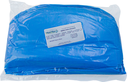 Paquete MediMaz Surgical de gorro para cirujano, contenido 100 piezas, etiqueta con registro 0985C2022 SSA