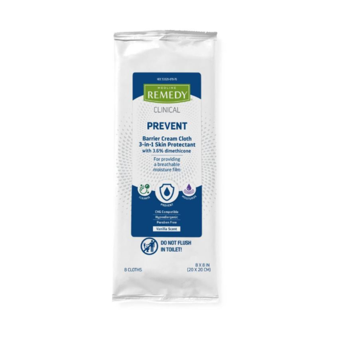 Medline MSC092508, toallitas Remedy perfumadas con dimeticona