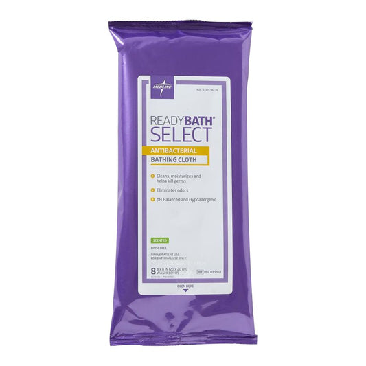 Medline MSC095104, toallitas ReadyBath SELECT antibacteriales perfumadas