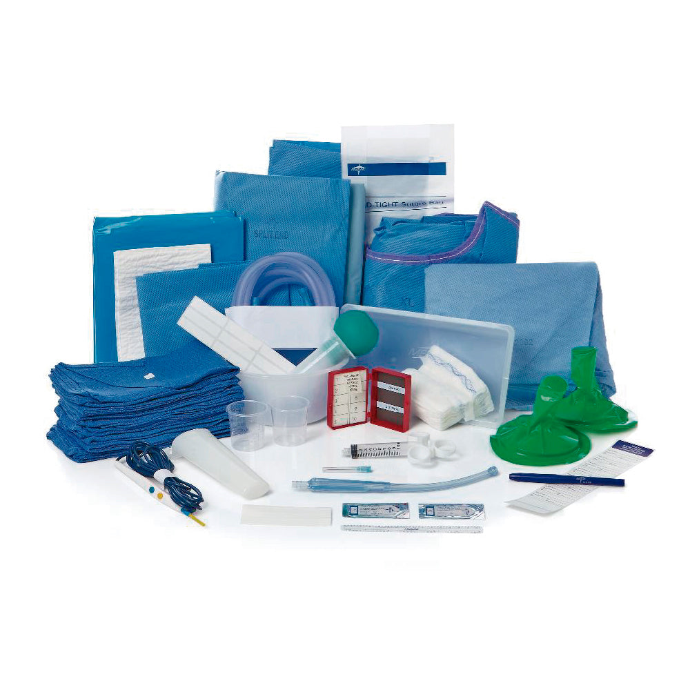 Medline DYNJ33868A, paquete integral para cirugía de cabeza y cuello