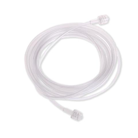 Línea de muestreo de CO₂ Medline DYNJAA04, tubo transparente enrollado de 10 pies, con un conector Luer macho en cada extremo