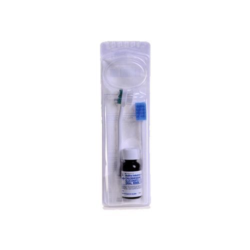 Medline MDS096573, kit de succión oral con cepillo, hisopo y solución de clorhexidina