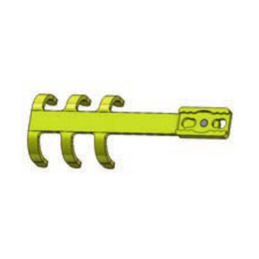 Clip costal MedXpert STRATOS 014-01002 de titanio, recto estándar con conector girable, 1 pieza