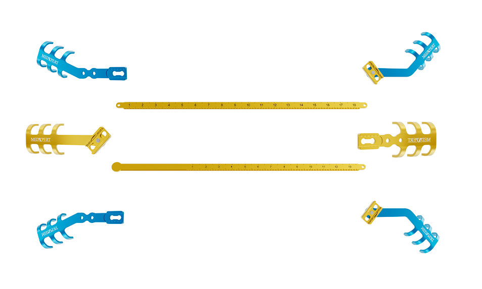 MedXpert STRATOS clip costal recto XL — vista ilustrativa del sistema