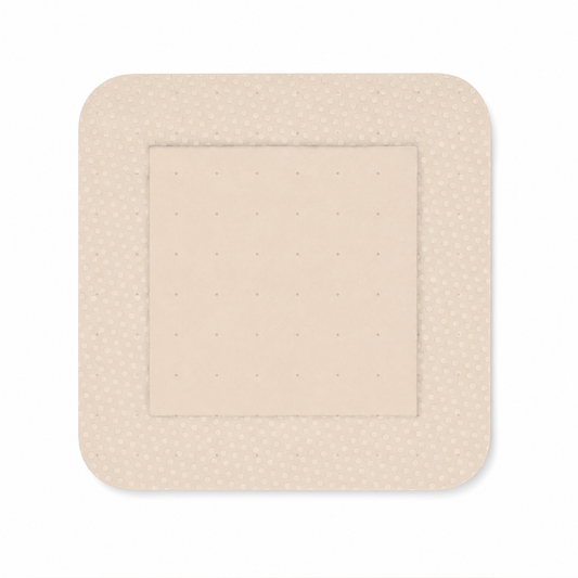 Imagen optimizada: apósito de espuma Mepilex Border Flex Lite, sobre fondo blanco