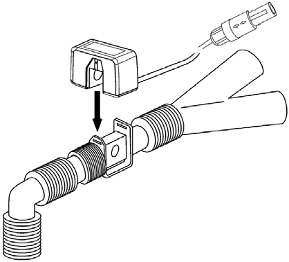 Esquema original completo Mindray de sensorCO2mainstream y adaptador, ilustración familiar para garantía803-010109-00
