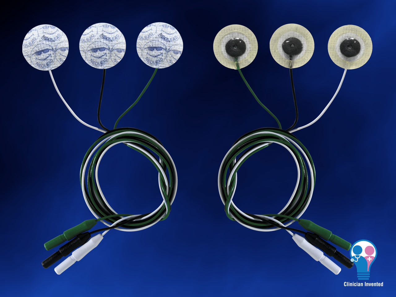 Electrodos ECG Neotech NeoLead N301 estándar de 1 pulgada