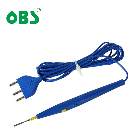 OBS-Db 0039, lápiz de electrocirugía desechable con cable y conector de tres pines