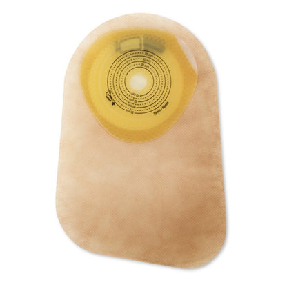Hollister Premier 82300, bolsa cerrada de una pieza con barrera SoftFlex recortable hasta 55 mm, beige, sobre blanco