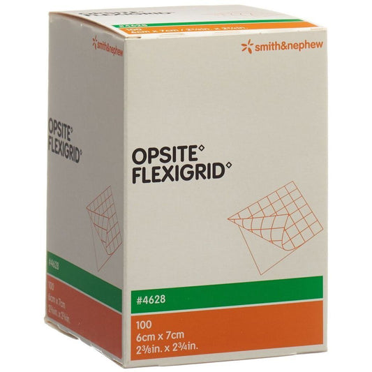 Opsite Flexigrid Aposito Transparente de Poliuretano 6 cm x 7 cm 4628