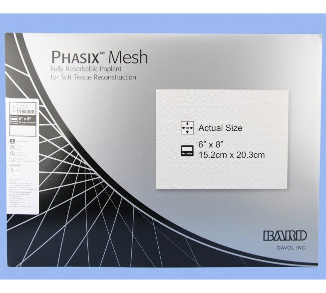 Bard Phasix Mesh 6 x 8 pulgadas, referencia 1190300