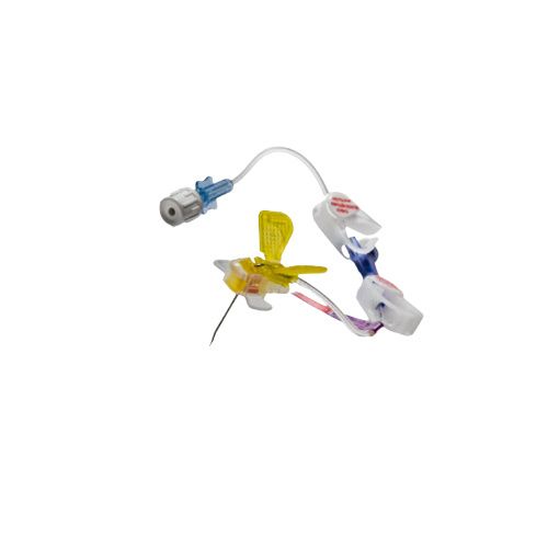 BD PowerLoc Safety, aguja Huber con sitio de inyección en Y