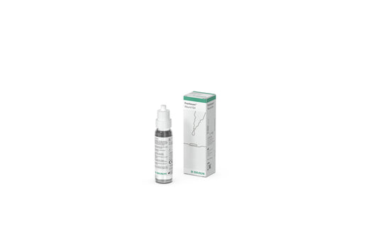 Packshot oficial B. Braun Prontosan Wound Gel 30 ml: envase y caja unitaria sobre blanco