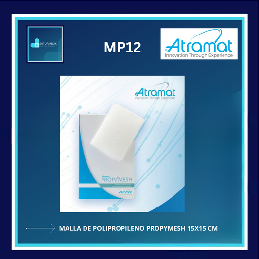 Atramat PropyMesh MP12, malla de polipropileno 15 x 15 cm