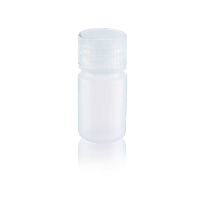 Frascos Wheaton PP natural, boca ancha; imagen del formato de la familia