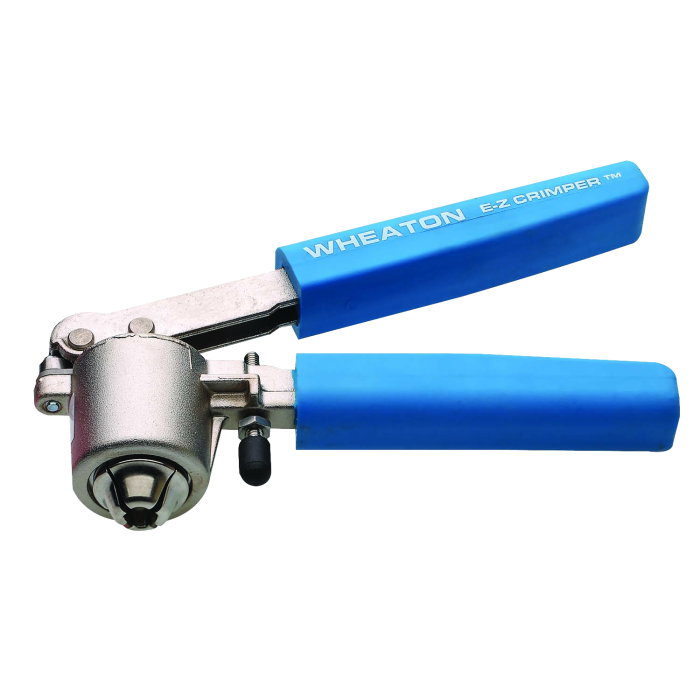 Selladora manual de viales Wheaton E-Z Crimper; imagen del formato de la familia