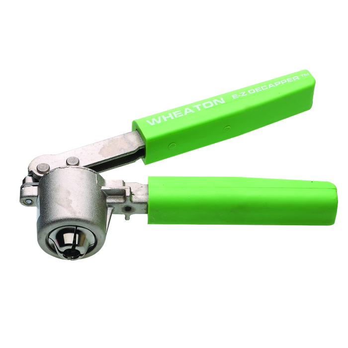 Destapadora manual de viales Wheaton E-Z Decapper; imagen del formato de la familia