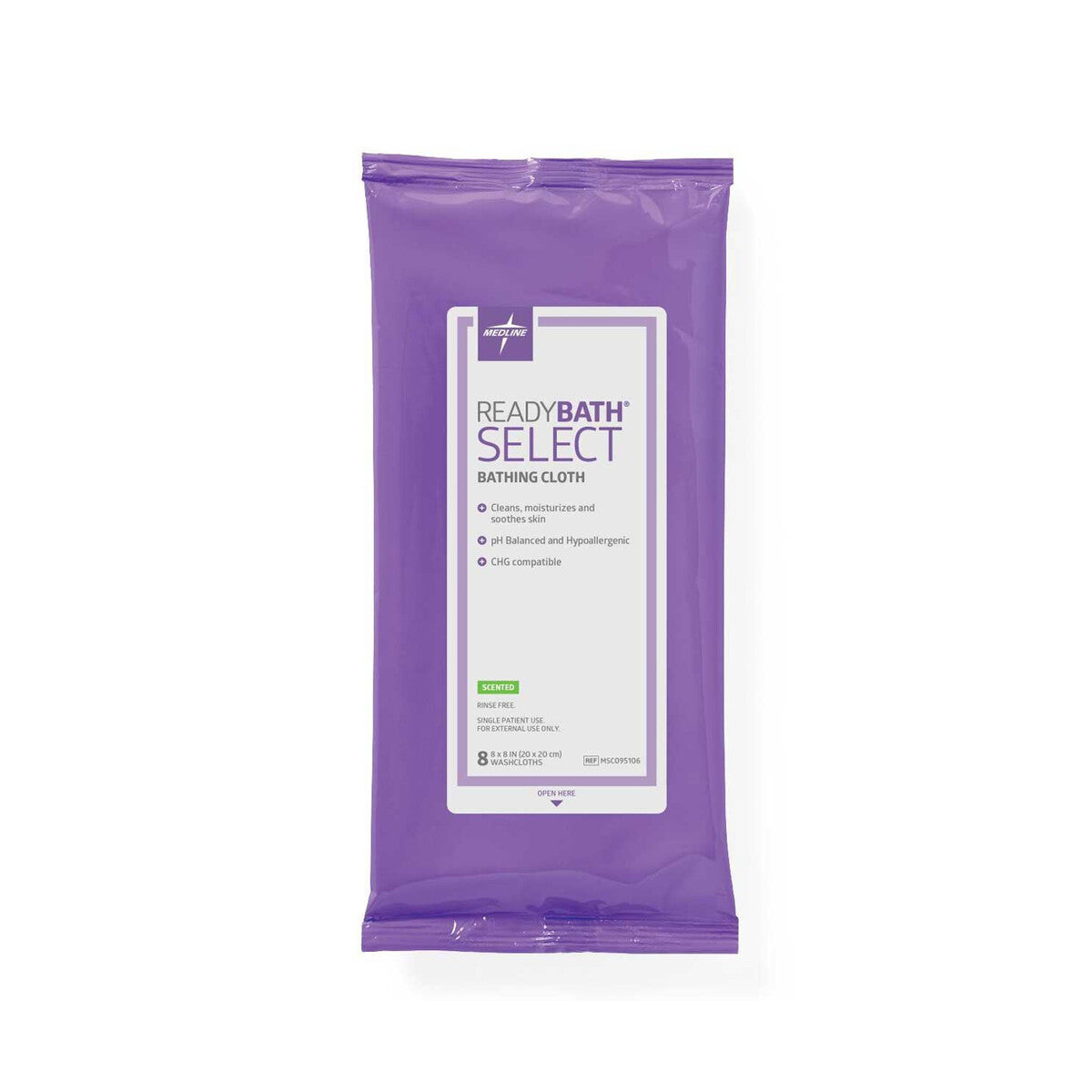 Medline MSC095106 ReadyBath SELECT perfumadas sobre fondo blanco