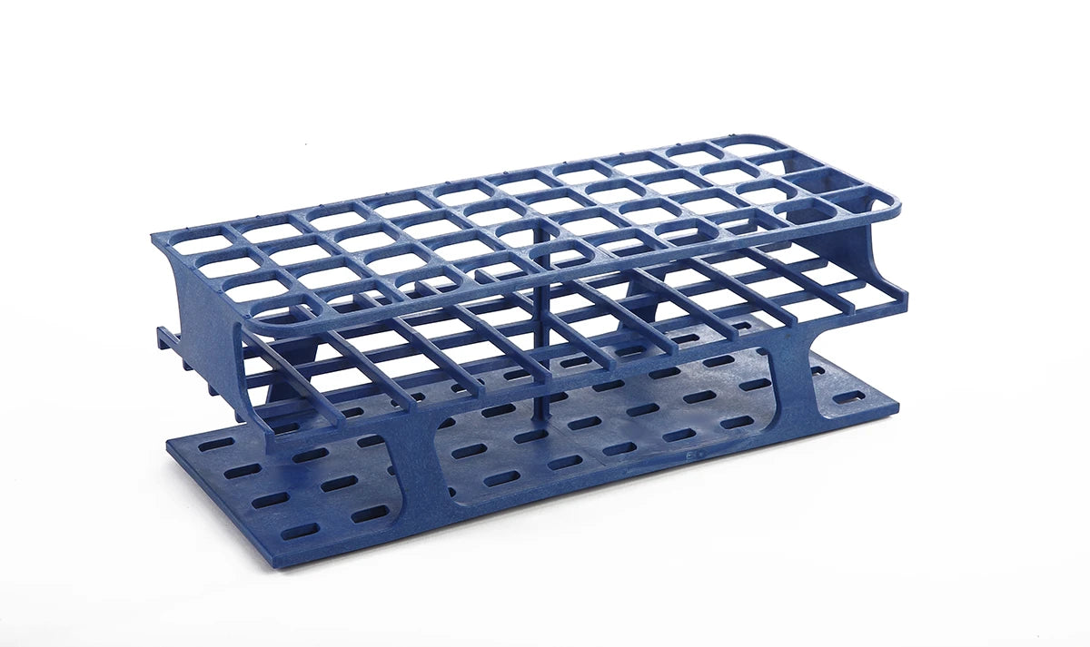 Gradilla OneRack Heathrow Scientific HS27513B de 40 posiciones, pozo de 20 mm, color azul