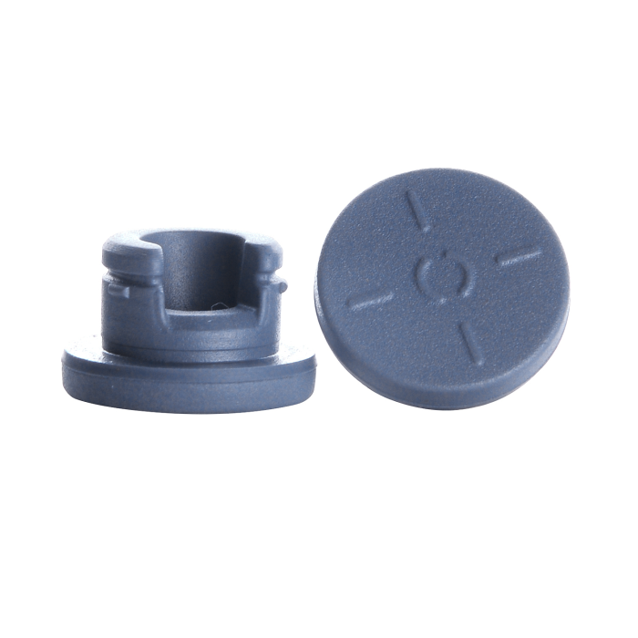 Tapón WHEATON COMPLETEPAK OmniFlex 3G Igloo Lyo de 20 mm, visto por ambos lados; referencia WHE-W988008-S. Caja según selector.