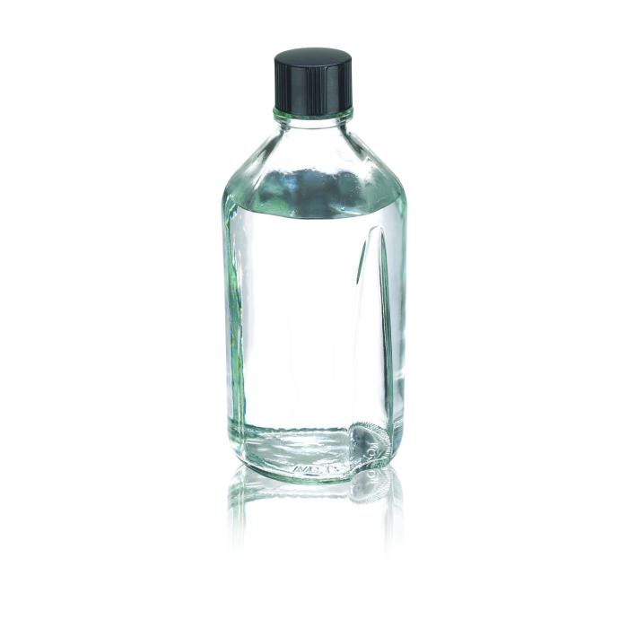 Frasco WHEATON Media/Lab W219580 de 1000 mL, sin graduaciones, con tapa fenólica y sello de caucho. Referencias WHE-W219580