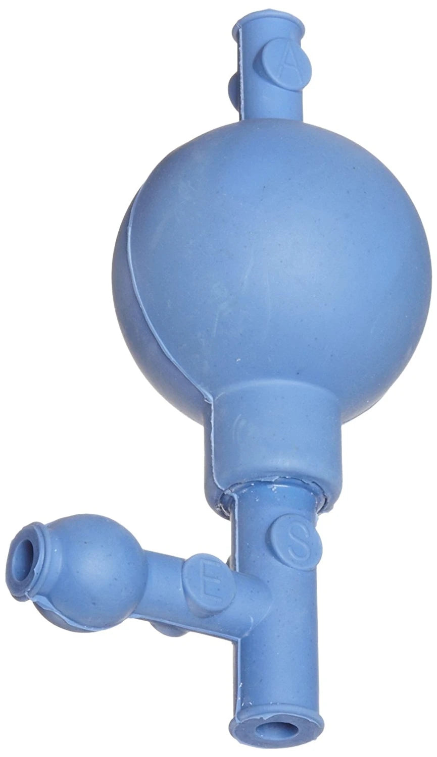 Propipeta Heathrow Scientific HS20632C de tres válvulas, color azul, sin empaque
