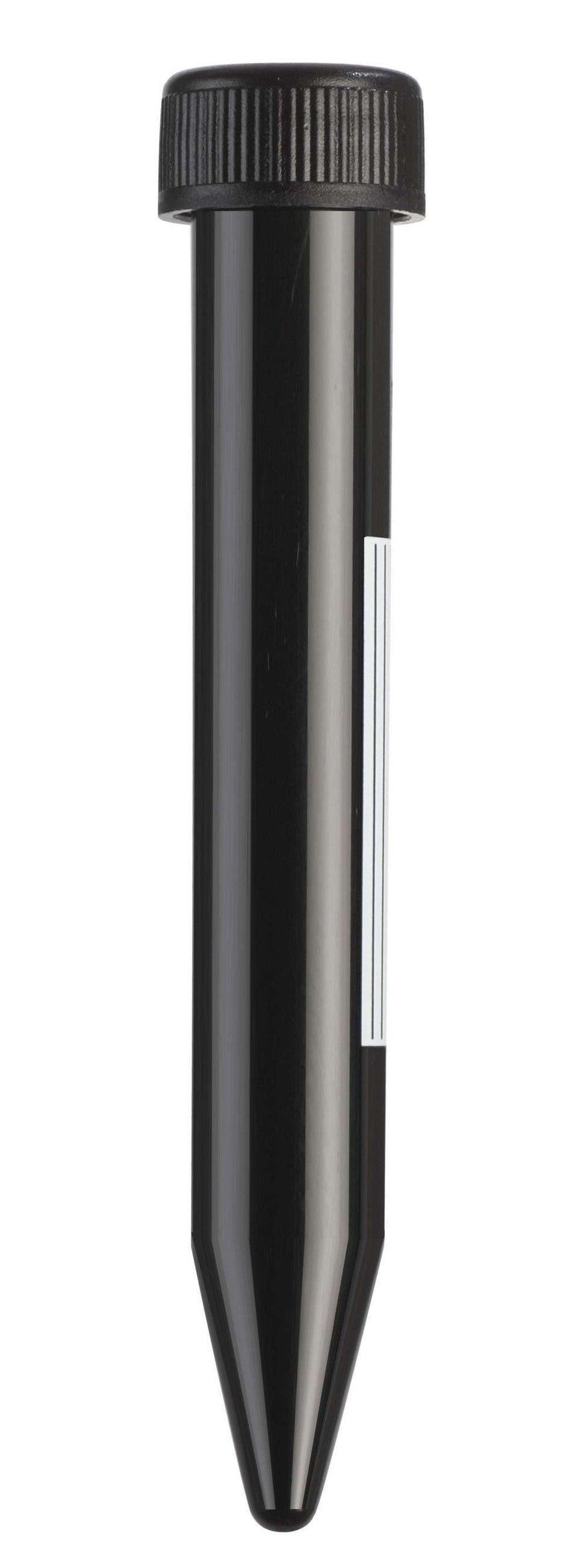 Tubo Heathrow Scientific HS4428, 15 mL, negro, fotografía oficial ilustrativa; cantidad y presentación según la tabla