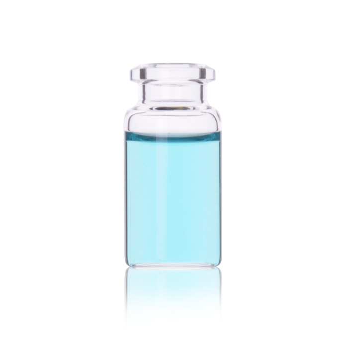 Fotografía oficial del formato de vial headspace WHEATON de fondo plano, boca crimp de 20 mm; referencias WHE-W225282