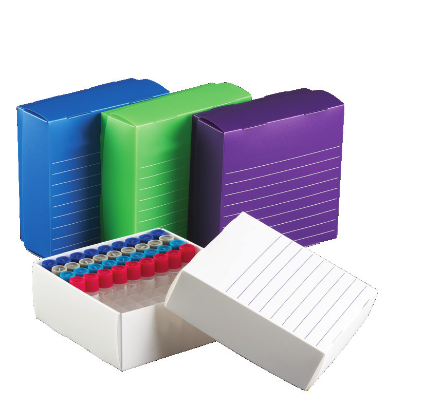 Fotografía oficial de la familia de cajas Thin Film Heathrow en cuatro colores; la referencia HS120373 corresponde a morado