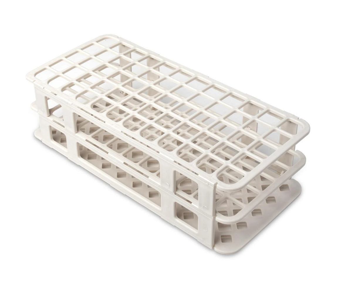 Gradilla Fold & Snap Heathrow Scientific HS243077W, 60 posiciones de 16 mm, color blanco
