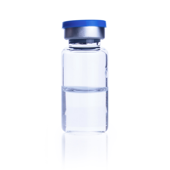 Kit WHEATON COMPLETEPAK de vial incoloro, tapón OmniFlex 3G Igloo Lyo y sello Flip azul; montaje ilustrativo. Presentación y contenido por referencia: WHE-W991014-CP, WHE-W991014-CPMP.