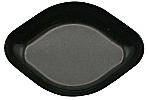Fotografía ilustrativa de la familia de charolas de pesaje Diamond Heathrow Scientific, color negro, versión antiestática, sin muestra ni empaque