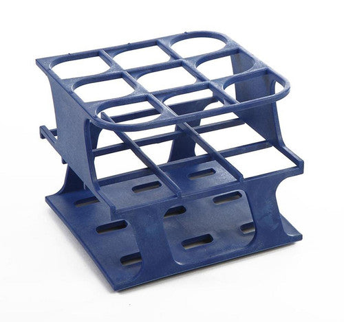 Gradilla OneRack Heathrow Scientific HS27505B de 9 posiciones, pozo de 30 mm, color azul